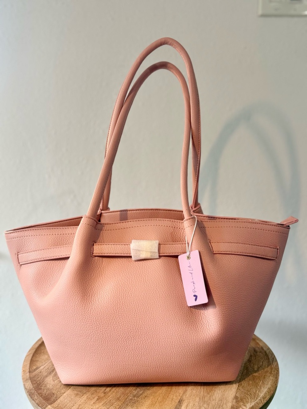 NWT Purple and Lilac Soft Leather Hana Tote Bag - Big!